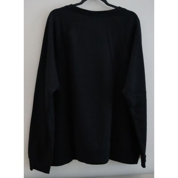 Nike DC6928 010 Women's Plus Sz 2XL Black Fleece Logo Graphic Sweatshirt $60 - Picture 2 of 7